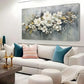 Vintage Floral Elegance wall canvas office home room framed 120x60cm
