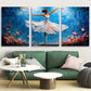 3pcs Impressionist Beautiful Ballet Dancer Metal Print Ready to Hang Art