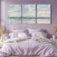 3pcs Vintage Seascape Gallery Contemporary Metal Print Ready to Hang Art