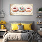 Three Doughnuts Sprinkled Wall Art Canvas Office Home Room Framed 120x60cm