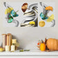 Modern Nordic Abstract Leaf Wall Art Canvas Office Home Room Framed 120x60cm