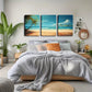 3pcs Romantic Beach, Charming Scenery Wall Art Set Canvas Framed 40x60cm - High Quality Print 100% Australian Made Wall Canvas Ready to Hang