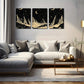3pcs The Moon On The Sky Art Style Wall Art Set Canvas Framed 40x60cm - High Quality Print 100% Australian Made Wall Canvas Ready to Hang