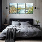 3pcs Paris Tower Below The City Scenery Wall Art Set Canvas Framed 40x60cm - High Quality Print 100% Australian Made Wall Canvas Ready to Hang