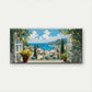 Lemon Tree & Sea View Wall Art Canvas Office Home Room Framed 120x60cm