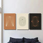 3pcs Abstract Line Art, Line Geometry, Minimalism Metal Print Ready to Hang Art