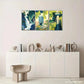 3pcs Cat and Frog in for Lotus Pond Dark Blue Metal Print Ready to Hang Art