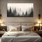 Majestic Pine Forest Misty Wall Art Canvas Office Home Room Framed 120x60cm