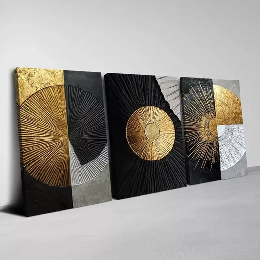 3pcs Modern Nordic Minimalist Art Painting Wall Art Set Canvas Framed 40x60cm - High Quality Print 100% Australian Made Wall Canvas Ready to Hang