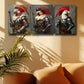 3pcs Vibrant Parrot Pirate Illustrations Metal Print Ready to Hang Art