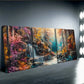 3pcs  Vibrant Autumn Forest Wall Art Set Canvas Framed 40x60cm - High Quality Print 100% Australian Made Wall Canvas Ready to Hang