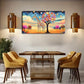 Balloons & Sunset Giraffe Wall Art Canvas Office Home Room Framed 120x60cm