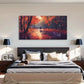 Romantic Couple Walking Path Wall Art Canvas Office Home Room Framed 120x60cm