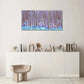 3pcs Sika Deer & Flying Birds in Forest Scene, Metal Print Ready to Hang Art