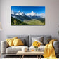Realistic Snow Mountain Wall Art Canvas Office Home Room Framed 120x60cm