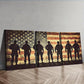 3pcs Soldiers in front of the American flag  Wall Art Set Canvas Framed 40x60cm - High Quality Print 100% Australian Made Wall Canvas Ready to Hang