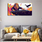 Abstract Gorgeous Lion Disc Wall Art Canvas Office Home Room Framed 120x60cm