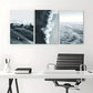3pcs Ocean Waves View Canvas Framed 40x60cm - High Quality Print 100% Australian Made Wall Canvas Ready to Hang