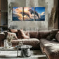 3pcs Two Dream Dolphins Wall Art Set Canvas Framed 60x90cm - High Quality Print 100% Australian Made Wall Canvas Ready to Hang