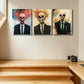 3pcs Suit Skeleton Metal Print Ready to Hang Art