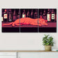 3pcs Peaceful Adorable Cat Cute Bar Perfect Wall Art Set Canvas Framed 40x60cm - High Quality Print 100% Australian Made Wall Canvas Ready to Hang