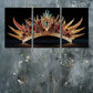 3pcs Decorative Crown Canvas Framed 40x60cm - High Quality Print 100% Australian Made Wall Canvas Ready to Hang
