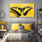 Yellow Butterfly Affordable Wall Art Canvas Office Home Room Framed 80x45cm