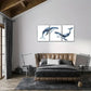 3pcs Animals Shark Decorative Poster Watercolor Metal Print Ready to Hang Art