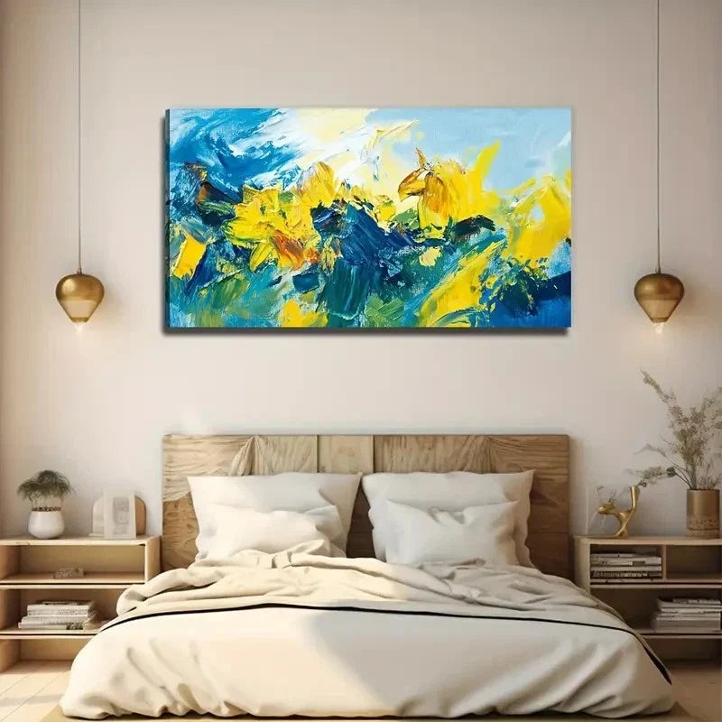 Color Change Suitable Wall Art Canvas Office Home Room Framed 120x60cm