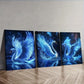 3pcs A magnificent white swan   Wall Art Set Canvas Framed 40x60cm - High Quality Print 100% Australian Made Wall Canvas Ready to Hang