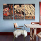 3pcs  The Witch And The Skeleton Metal Print Ready to Hang Art
