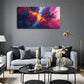 Yellow Accents Horizontal Form Wall Art Canvas Office Home Room Framed 120x60cm
