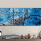 3pcs Vibrant Blue Poplar Tree with Sunlit Leaves Wall Art Set Canvas Framed 40x60cm - High Quality Print 100% Australian Made Wall Canvas Ready to Hang