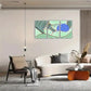 3pcs Flying Birds & Golden Sun Design, Metal Print Ready to Hang Art