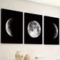 3pcs Minimalist Wind Moon Rotation Process  Wall Art Set Canvas Framed 40x60cm - High Quality Print 100% Australian Made Wall Canvas Ready to Hang