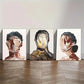 3pcs Feast Abstract Portrait Poster African Metal Print Ready to Hang Art