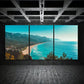 3pcs Coastal Beach Scenery Ocean View Seascape Metal Print Ready to Hang Art