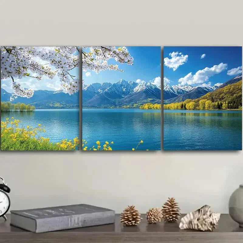 3pcs  Lijiang, Yunnan, Luxurious, Wall Art Set Canvas Framed 40x60cm - High Quality Print 100% Australian Made Wall Canvas Ready to Hang