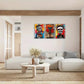 3pcs Abstract Expressionism Art Modern Art Style Metal Print Ready to Hang Art