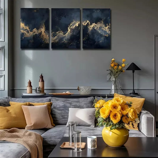 3pcs Nebula From The Universe Wall Art Set Canvas Framed 40x60cm - High Quality Print 100% Australian Made Wall Canvas Ready to Hang