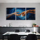 3pcs Vibrant Stars and Swirling Galaxy Perfect Wall Art Set Canvas Framed 40x60cm - High Quality Print 100% Australian Made Wall Canvas Ready to Hang