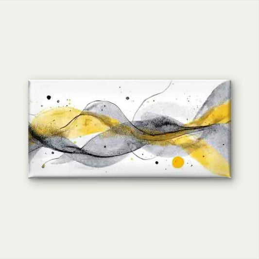 Multicolor Abstract Fluid Lines Wall Art Canvas Office Home Room Framed 120x60cm