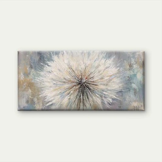 Abstract Geometric Floral Wall Art Canvas Office Home Room Framed 80x45cm