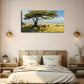 Majestic Lion Under Tree Modern Wall Art Canvas Office Home Room Framed 120x60cm