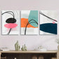 3pcs Art Deco Classic Modern Style Metal Print Ready to Hang Art