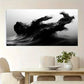Modern Black And White Decor Wall Art Canvas Office Home Room Framed 120x60cm