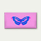 Butterfly Double Color Abstract Wall Art Canvas Office Home Room Framed 120x60cm