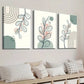 3pcs Sage Green Beige Boho Art Wall Art Set Canvas Framed 40x60cm - High Quality Print 100% Australian Made Wall Canvas Ready to Hang