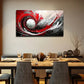 Black & White Vortex Design Wall Art canvas office home room framed 120x60cm
