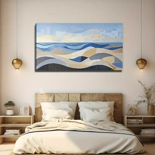 Modern Desert Landscape Wall Art Canvas Office Home Room Framed 120x60cm